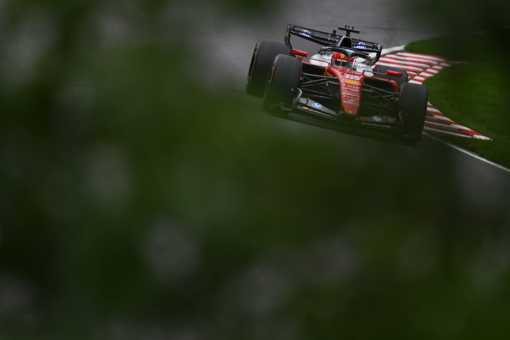 Ferrari driver Charles Leclerc on track during qualifying for the 2026 F1 Canadian Grand Prix