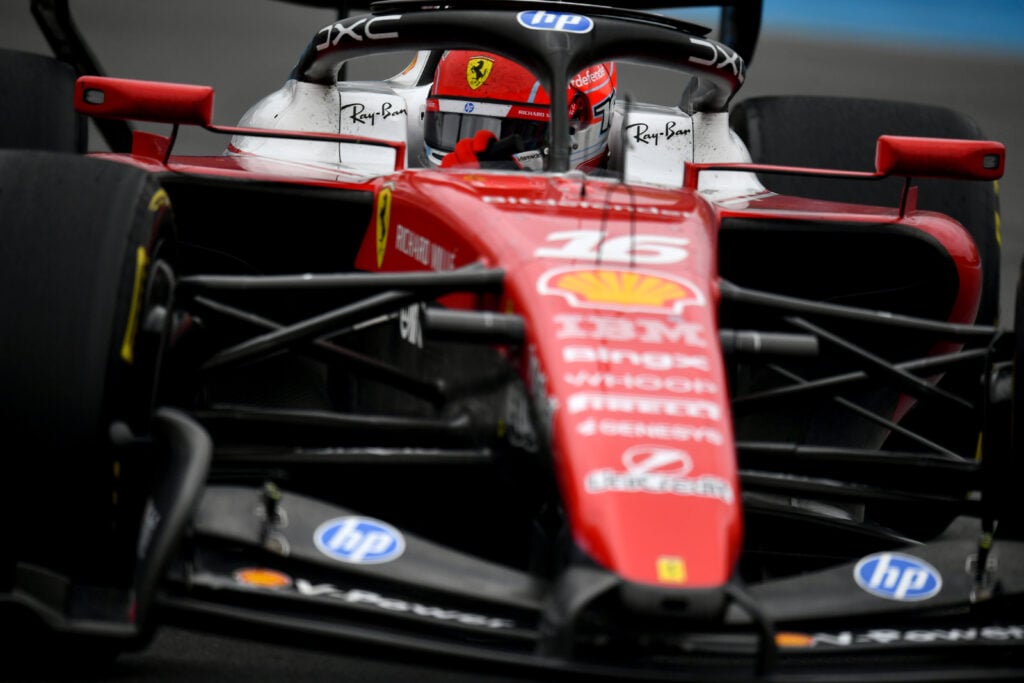 Ferrari driver Charles Leclerc on track during the 2026 F1 Canadian Grand Prix