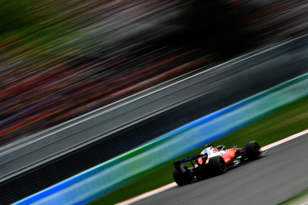 Ferrari driver Charles Leclerc on track during the 2026 F1 Canadian Grand Prix