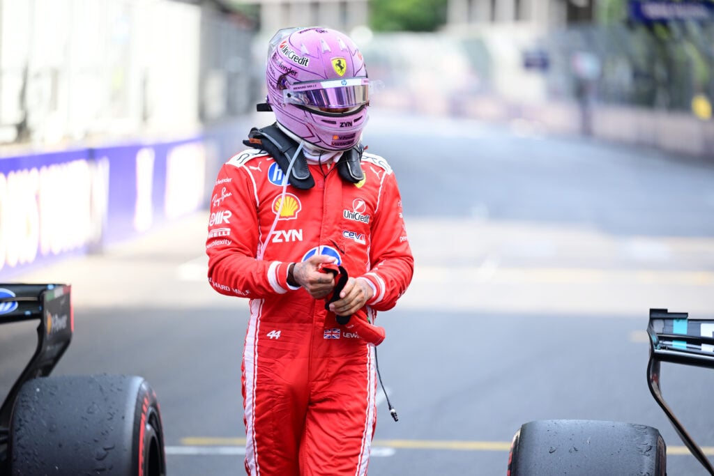 Lewis Hamilton of Ferrari after the Monaco Grand Prix.