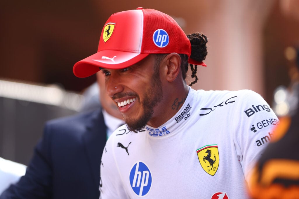 Lewis Hamilton of Ferrari at the Monaco Grand Prix.