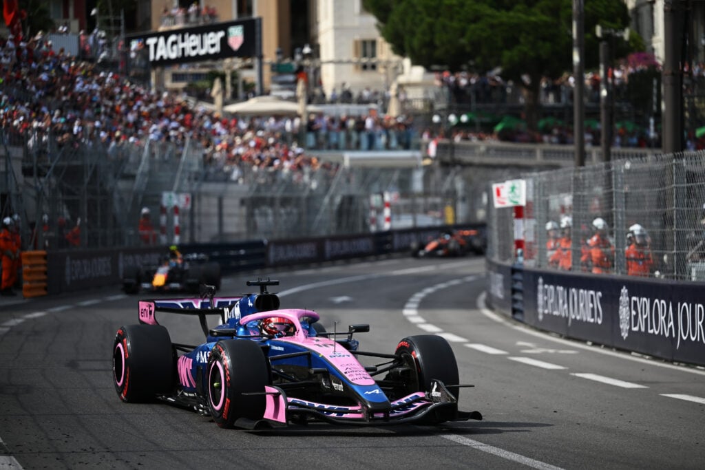 Pierre Gasly of Alpine during the Monaco Grand Prix.