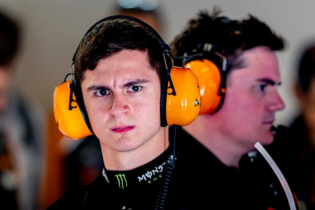McLaren reserve driver Leonardo Fornaroli at the Barcelona Catalunya Grand Prix.