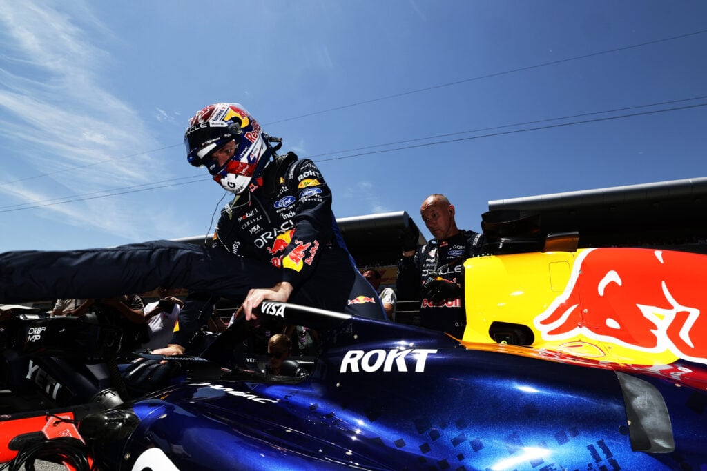 Max Verstappen of Red Bull Racing at the 2025 Barcelona-Catalunya Grand Prix.