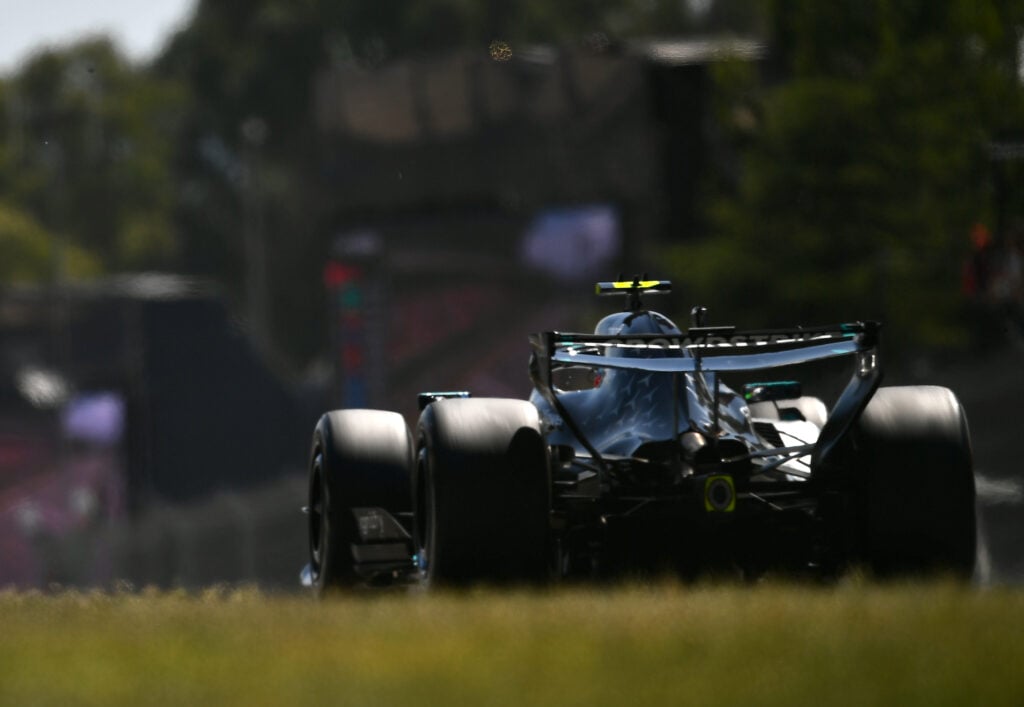 Mercedes driver Andrea Kimi Antonelli on track during the 2026 F1 Barcelona-Catalunya Grand Prix