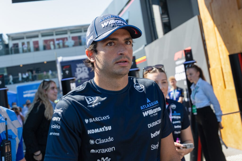 Carlos Sainz of Williams ahead of qualifying for the Austrian Grand Prix.