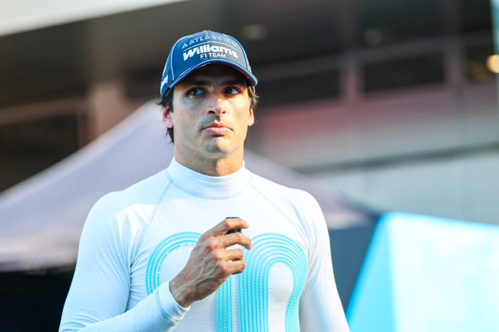 Carlos Sainz in the F1 paddock at the Austrian GP