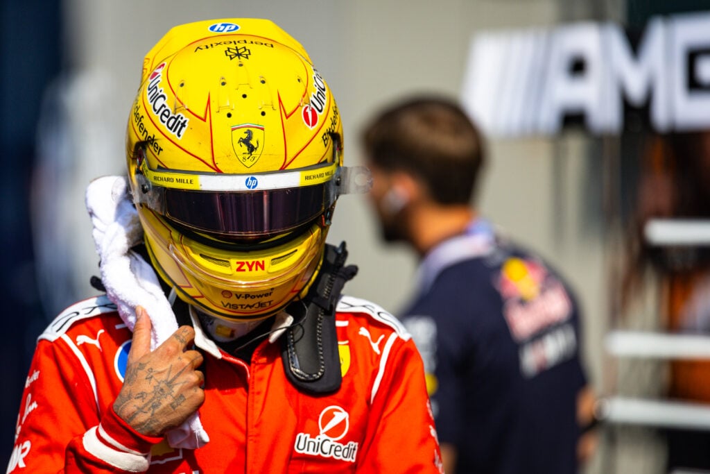 Lewis Hamilton of Ferrari after the 2026 Austrian Grand Prix.
