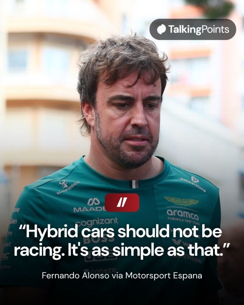 Fernando Alonso at McLaren's 1000th race celebrations during the 2026 Monaco Grand Prix race weekend.