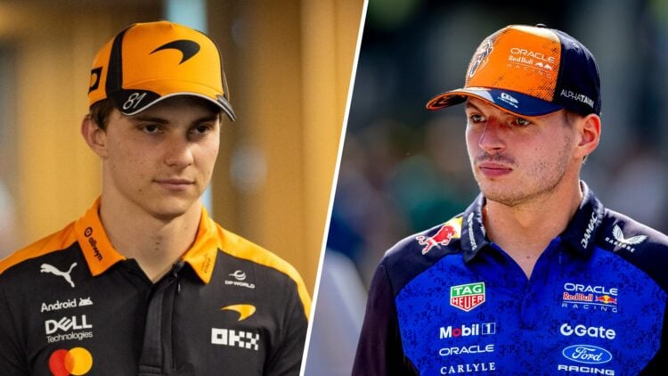 McLaren's Oscar Piastri and Red Bull's Max Verstappen arrive at the Red Bull Ring ahead of the 2026 F1 Austrian Grand Prix