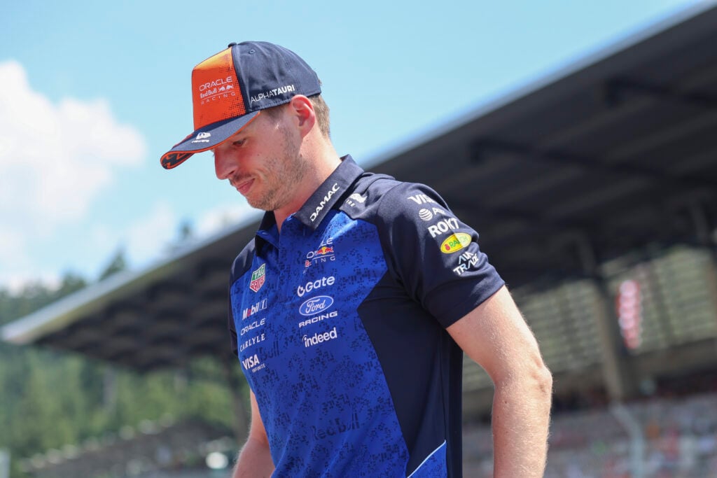 Max Verstappen of Red Bull on the F1 grid