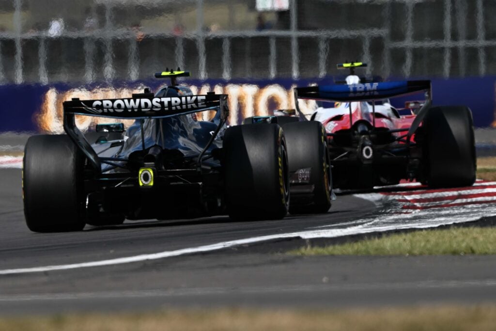 Ferrari driver Charles Leclerc on track during the 2026 F1 British Grand Prix
