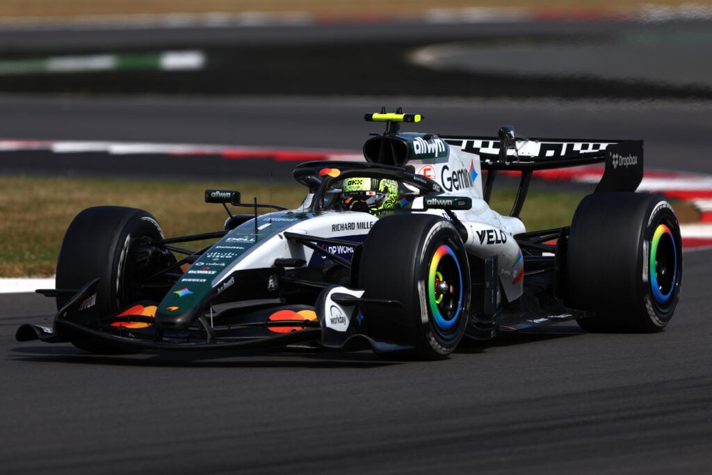 McLaren driver Lando Norris on track during the 2026 F1 British Grand Prix