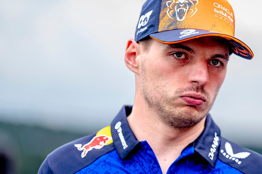 Red Bull driver Max Verstappen in the 2026 F1 Belgian Grand Prix paddock