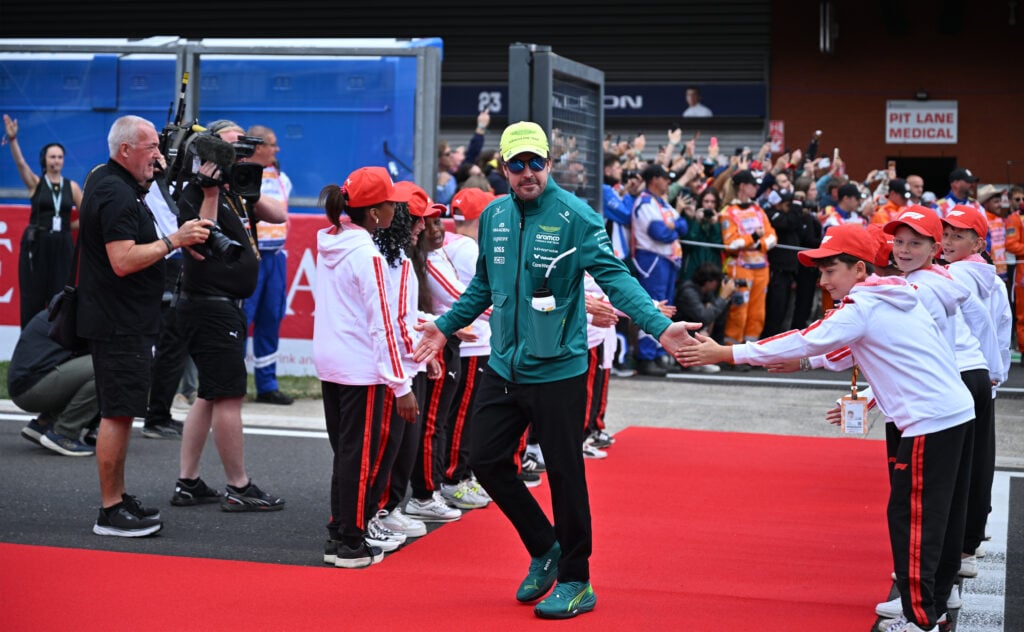 Fernando Alonso at the Belgian Grand Prix.