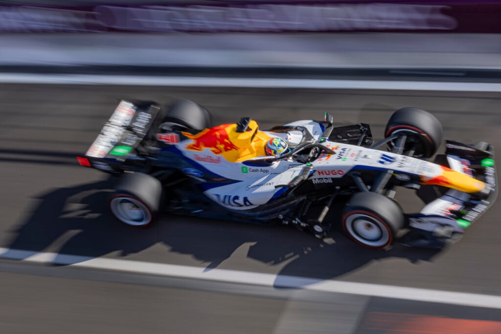Racing Bulls driver Arvid Lindblad on track during practice at the 2026 F1 Hungarian Grand Prix
