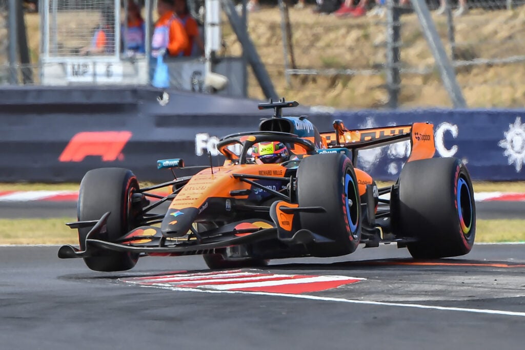 McLaren driver Oscar Piastri on track during qualifying for the 2026 F1 Hungarian Grand Prix