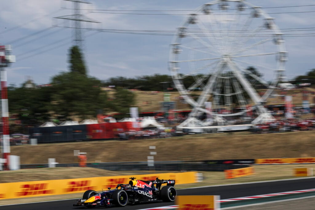 Red Bull driver Max Verstappen on track during the 2026 F1 Hungarian Grand Prix