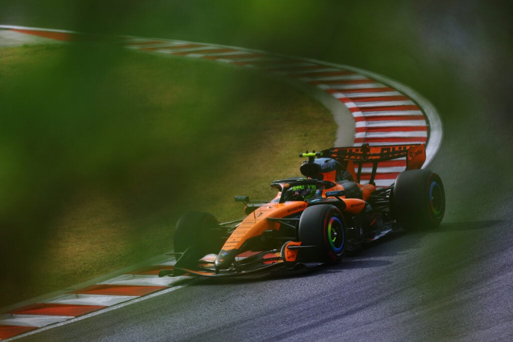 McLaren driver Lando Norris on track during qualifying for the 2026 F1 Hungarian Grand Prix