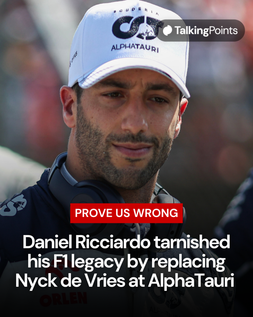 Daniel Ricciardo on the 2023 F1 Hungarian Grand Prix grid after returning with AlphaTauri